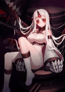 dress, horns, kantai_collection, qiongsheng, seaport_hime