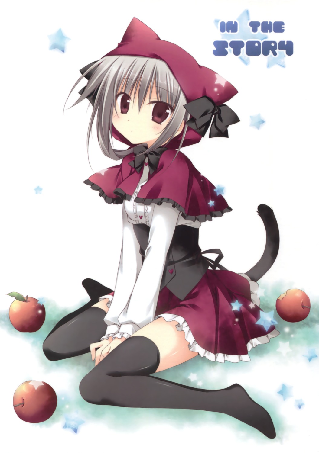 hakoniwa_no_gakuen, komiya_rio, korie_riko, mujin_shoujo, seifuku, tail, thighhighs