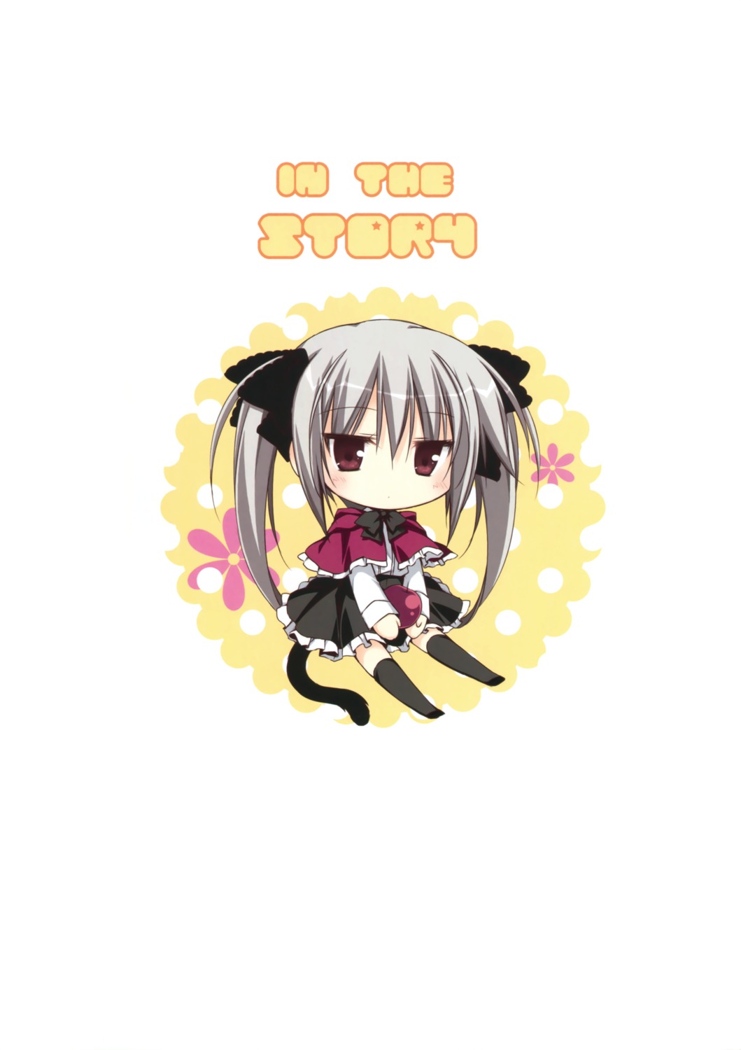 chibi, hakoniwa_no_gakuen, komiya_rio, korie_riko, mujin_shoujo, seifuku, tail, thighhighs