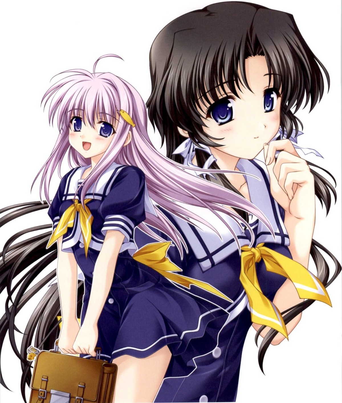 konoe_nanami, lamune, sakura_hiromi, seifuku