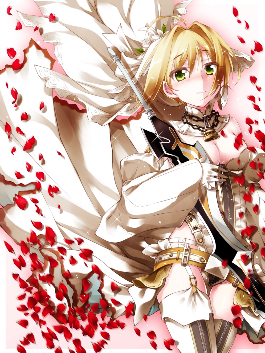 cleavage, fate/extra, fate/extra_ccc, fate/grand_order, fate/stay_night, fuyuno_taka, garter_belt, nero_claudius_(fate)