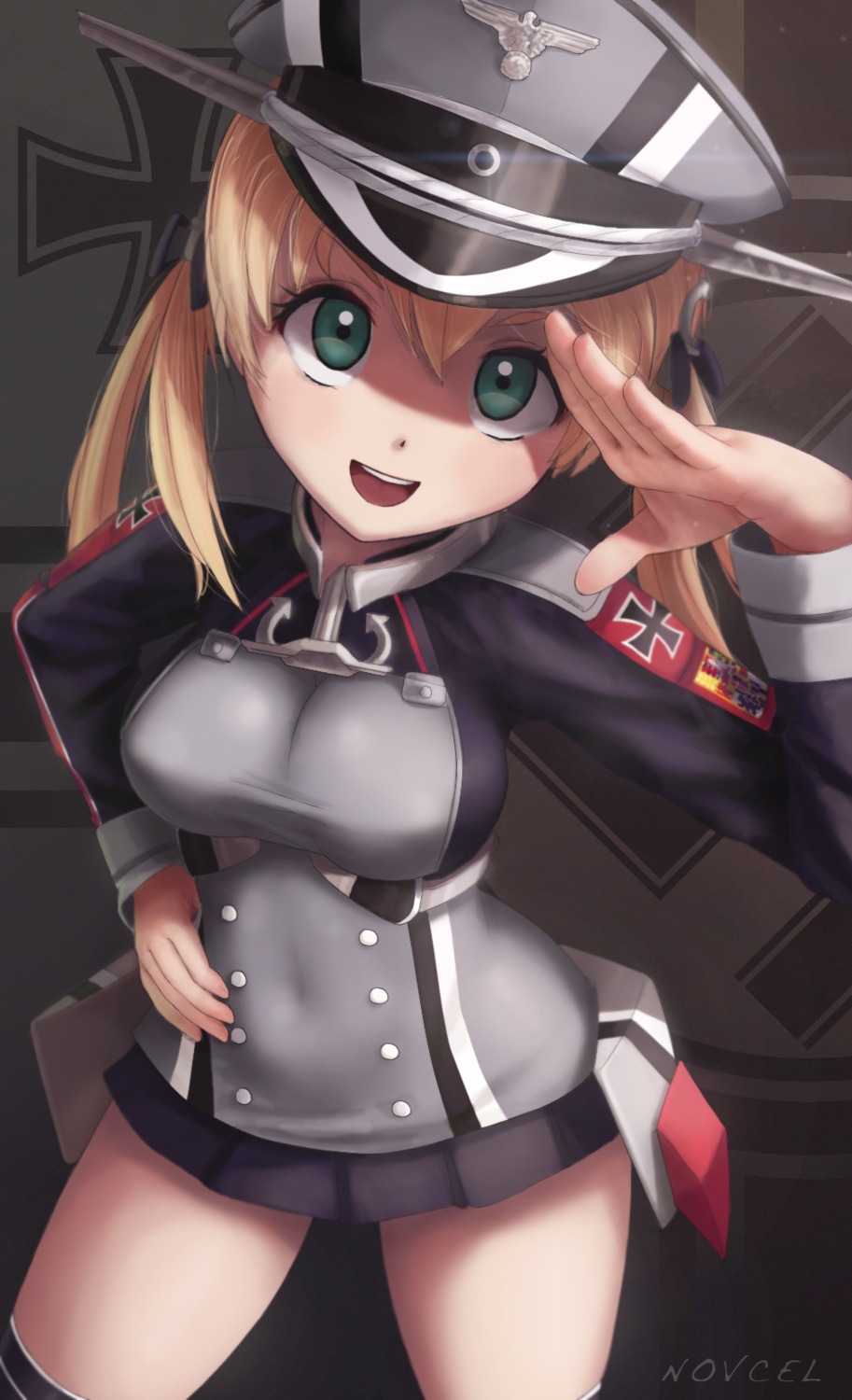 kantai_collection, novcel, prinz_eugen_(kancolle), thighhighs, uniform