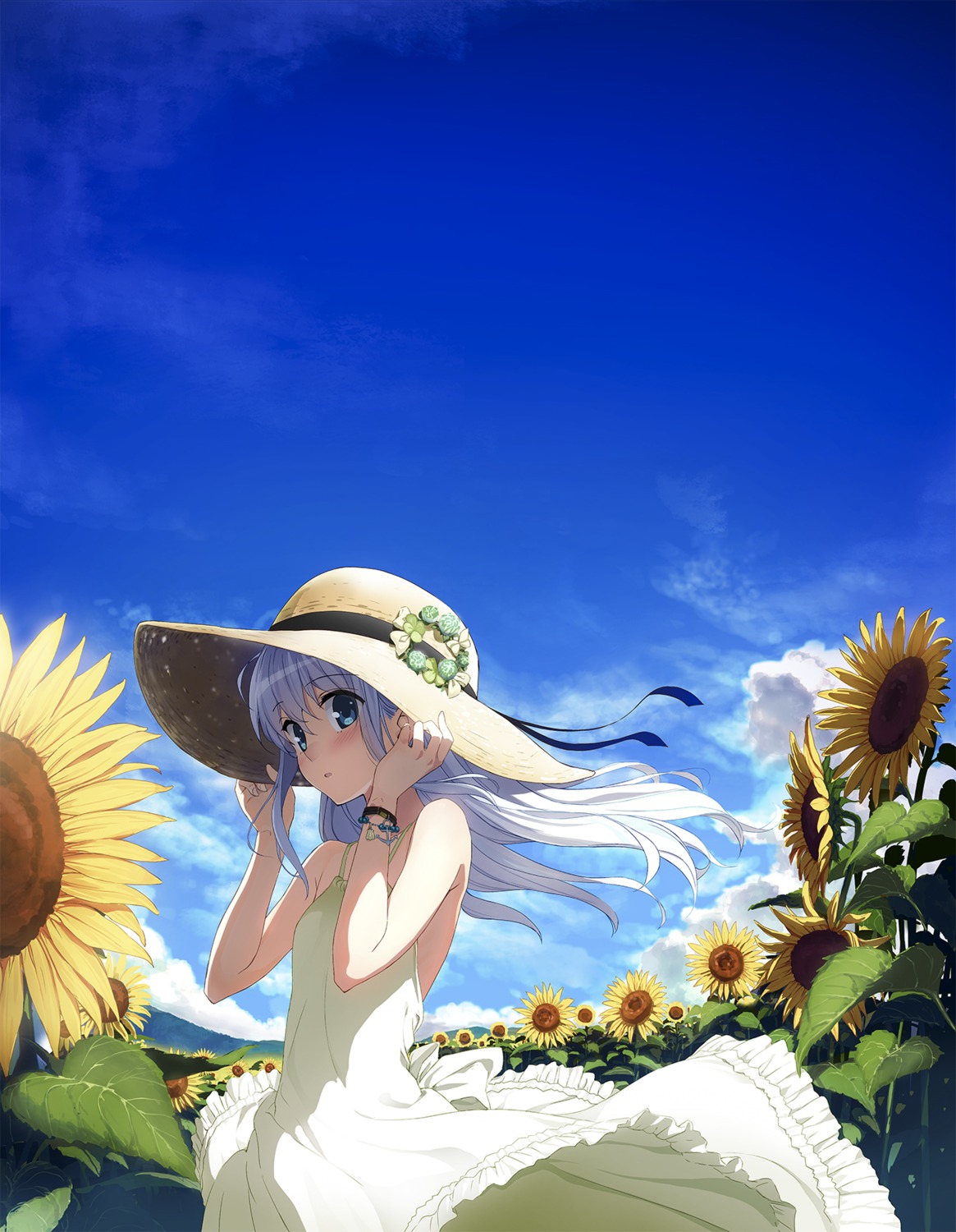 dress, hibiki_(kancolle), honjou_masato, kantai_collection, no_bra, summer_dress