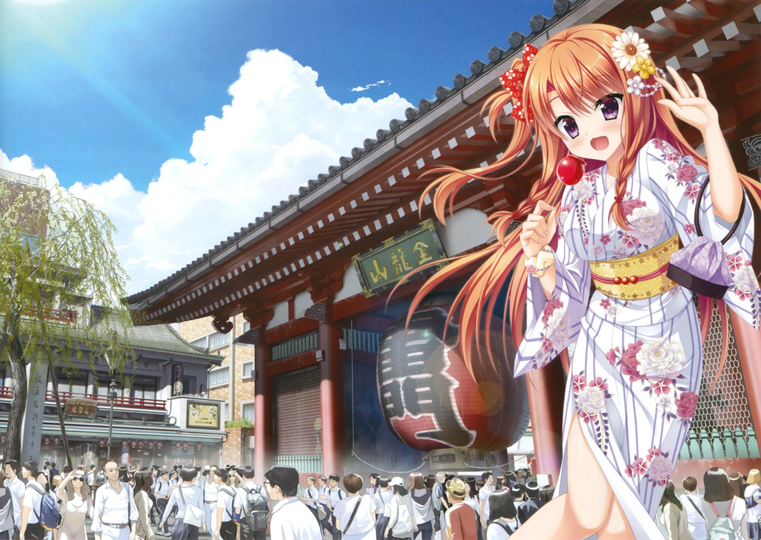 floral_flowlove, hontani_kanae, megane, mihato_kano, saga_planets, seifuku, yukata