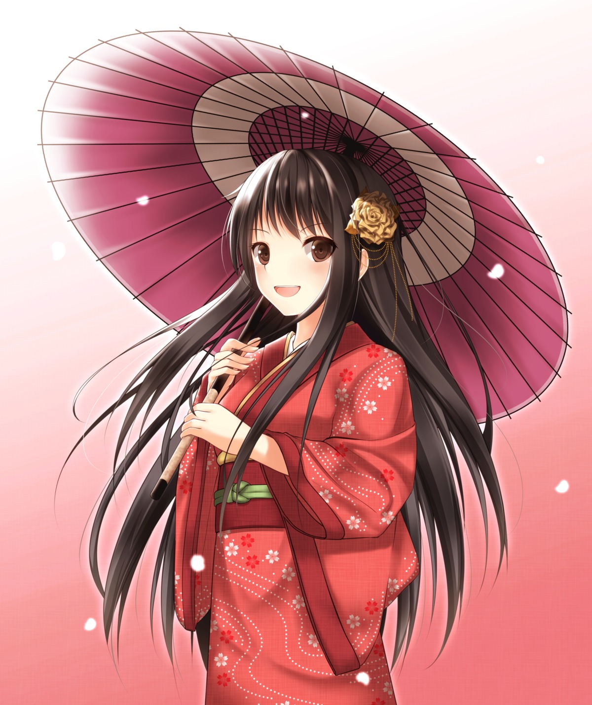 kimono, mage_(335656), umbrella