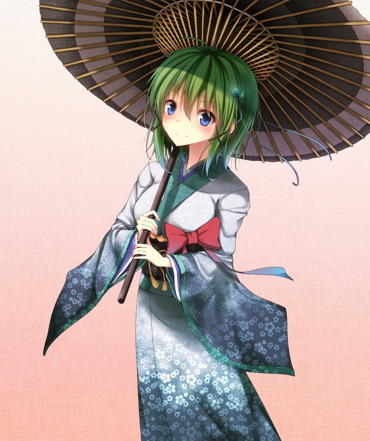 kimono, mage_(artist), umbrella