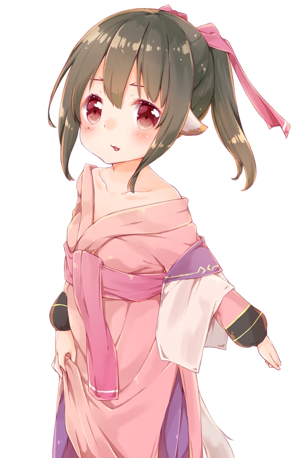 animal_ears, azuki_(krps-hano), kimono, nekone_(utawarerumono), utawarerumono, utawarerumono_itsuwari_no_kamen