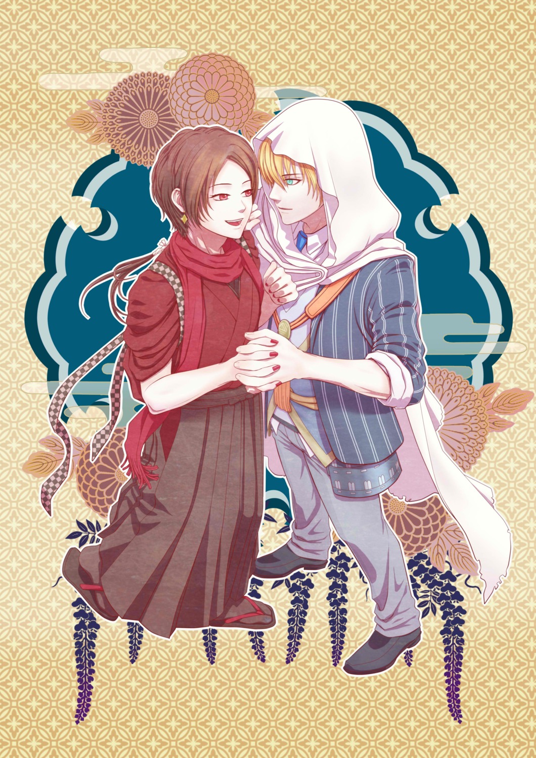 kashuu_kiyomitsu, kimono, maa, male, touken_ranbu, yamanbagiri_kunihiro