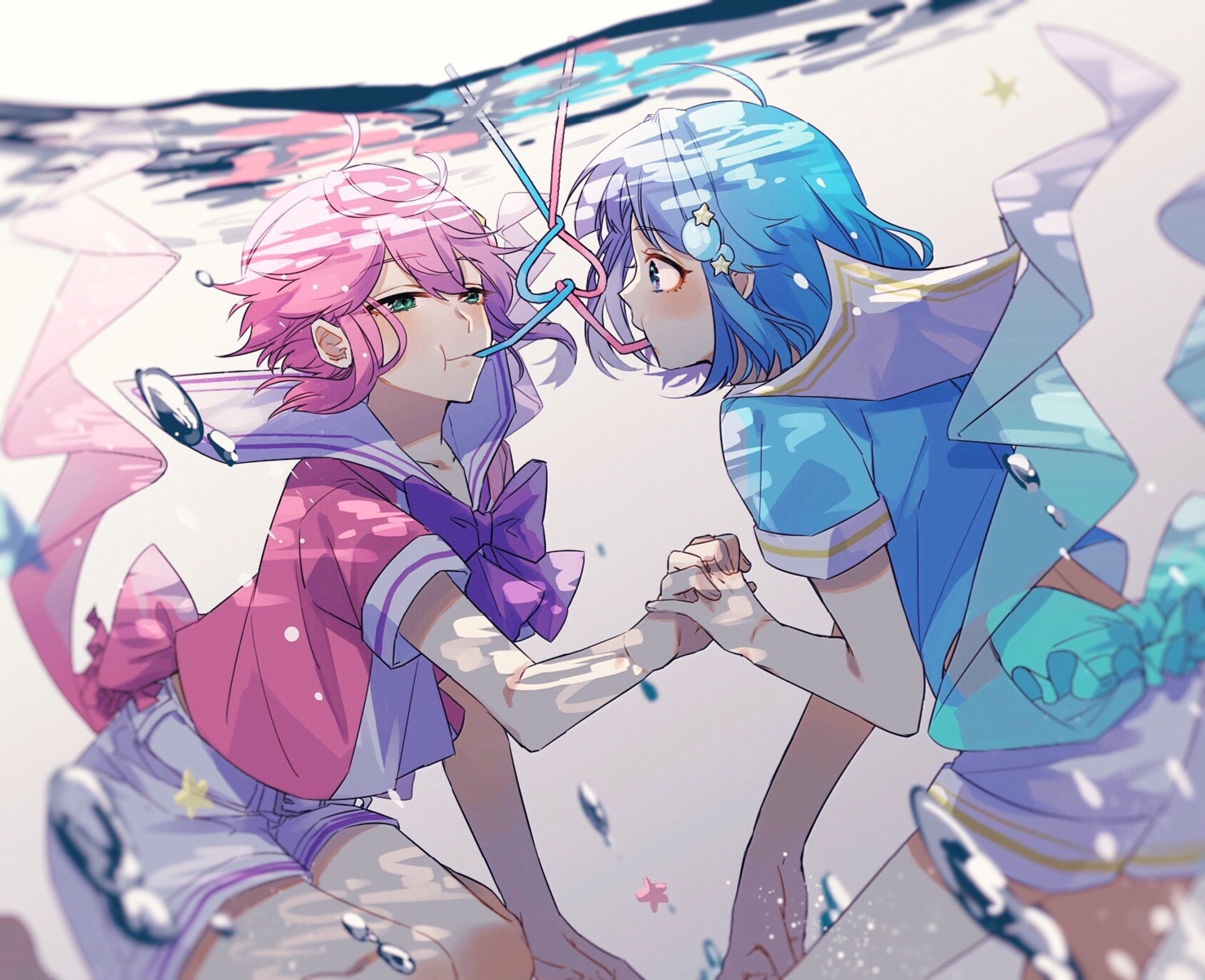 ensemble_stars!, himemiya_touri, male, seifuku, shino_hajime, yamada_chikinko, yaoi