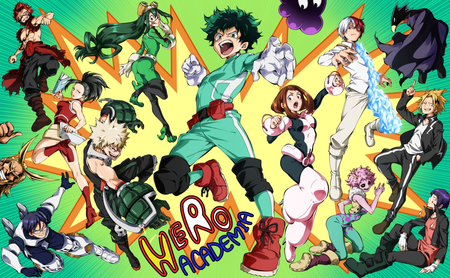 ass, asui_tsuyu, bakugou_katsuki, bodysuit, boku_no_hero_academia, haremura, heels, megane