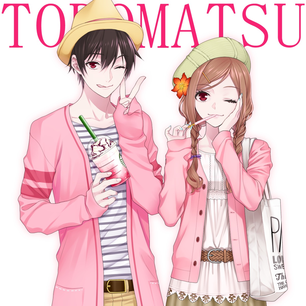 dress, matsuno_todomatsu, osomatsu-kun, osomatsu-san, ougi_yomi, todoko_(osomatsu-san)