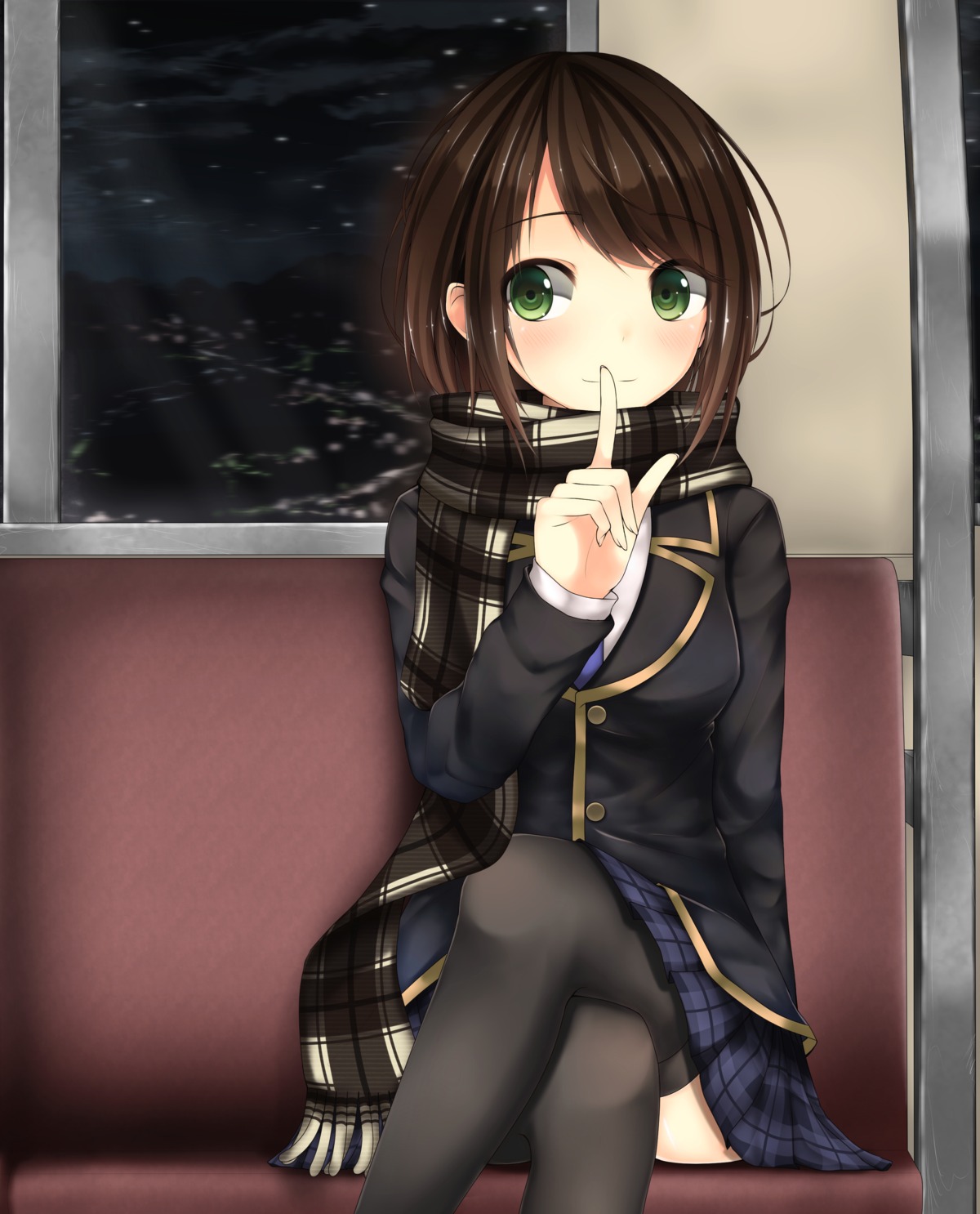 mage_(artist), seifuku, thighhighs