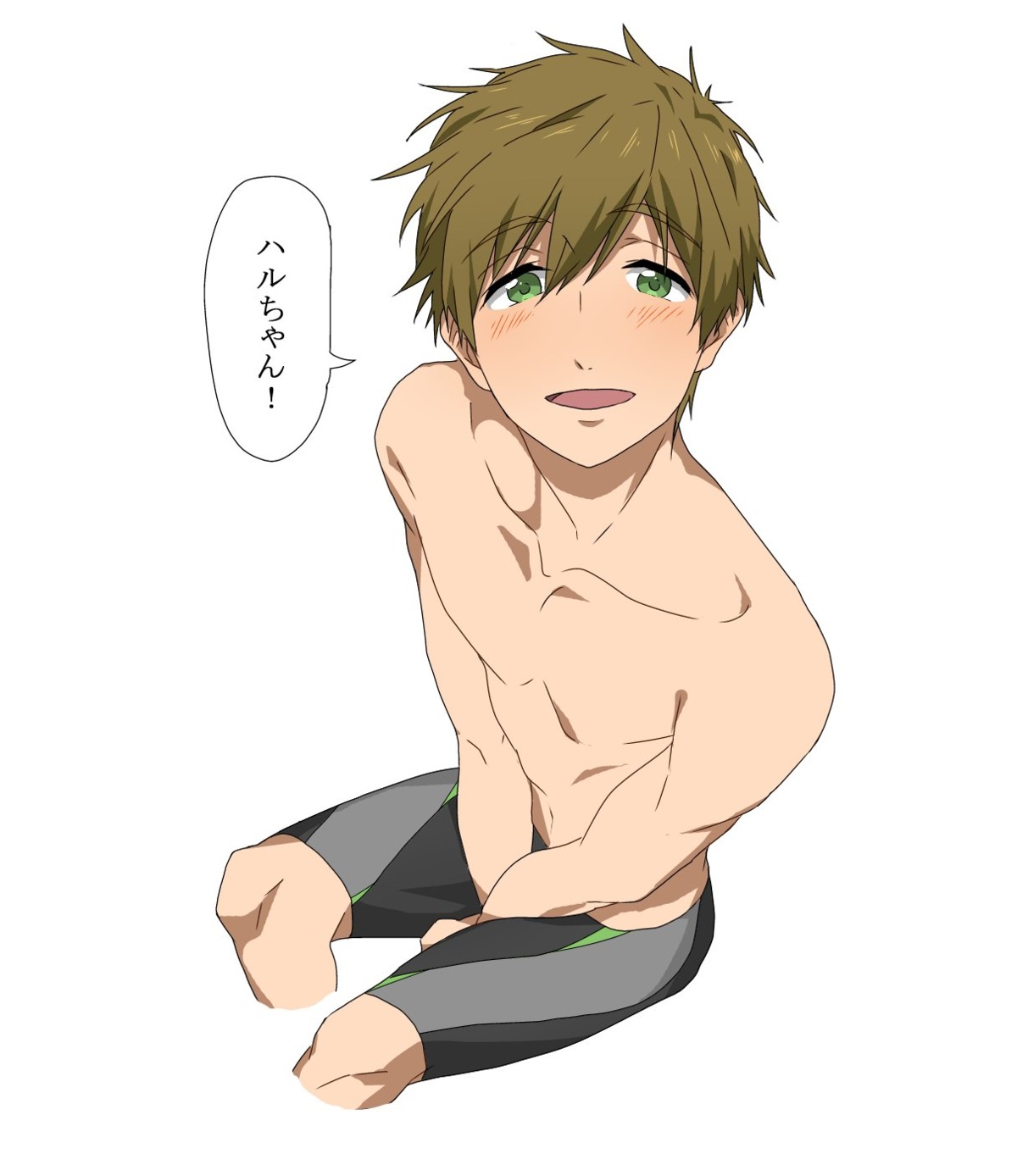 free!, high_speed!, ku_(pixiv_19193156), male, swimsuits, tachibana_makoto, translated