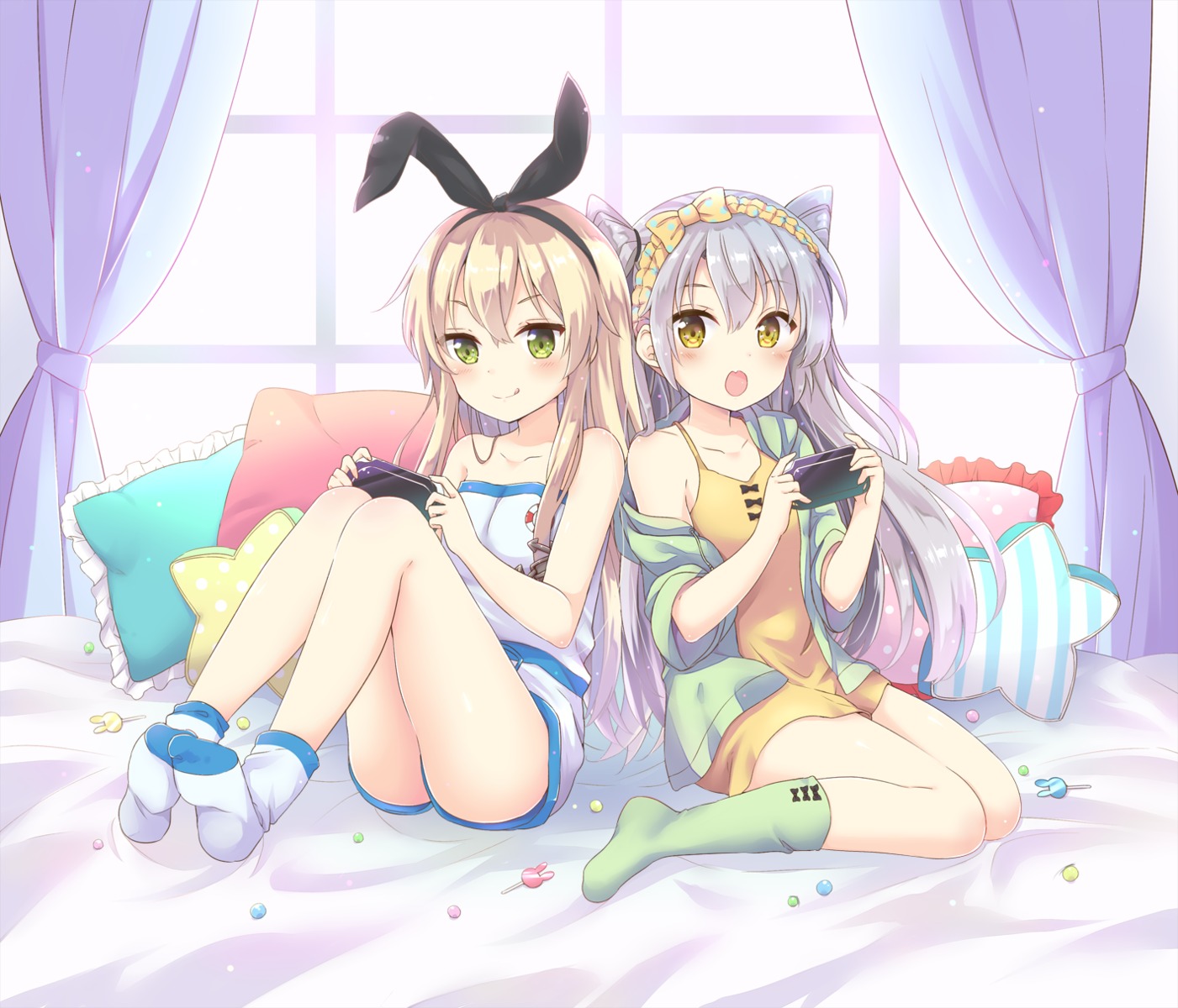 amatsukaze_(kancolle), dress, kantai_collection, shimakaze_(kancolle), yoshikita_popuri
