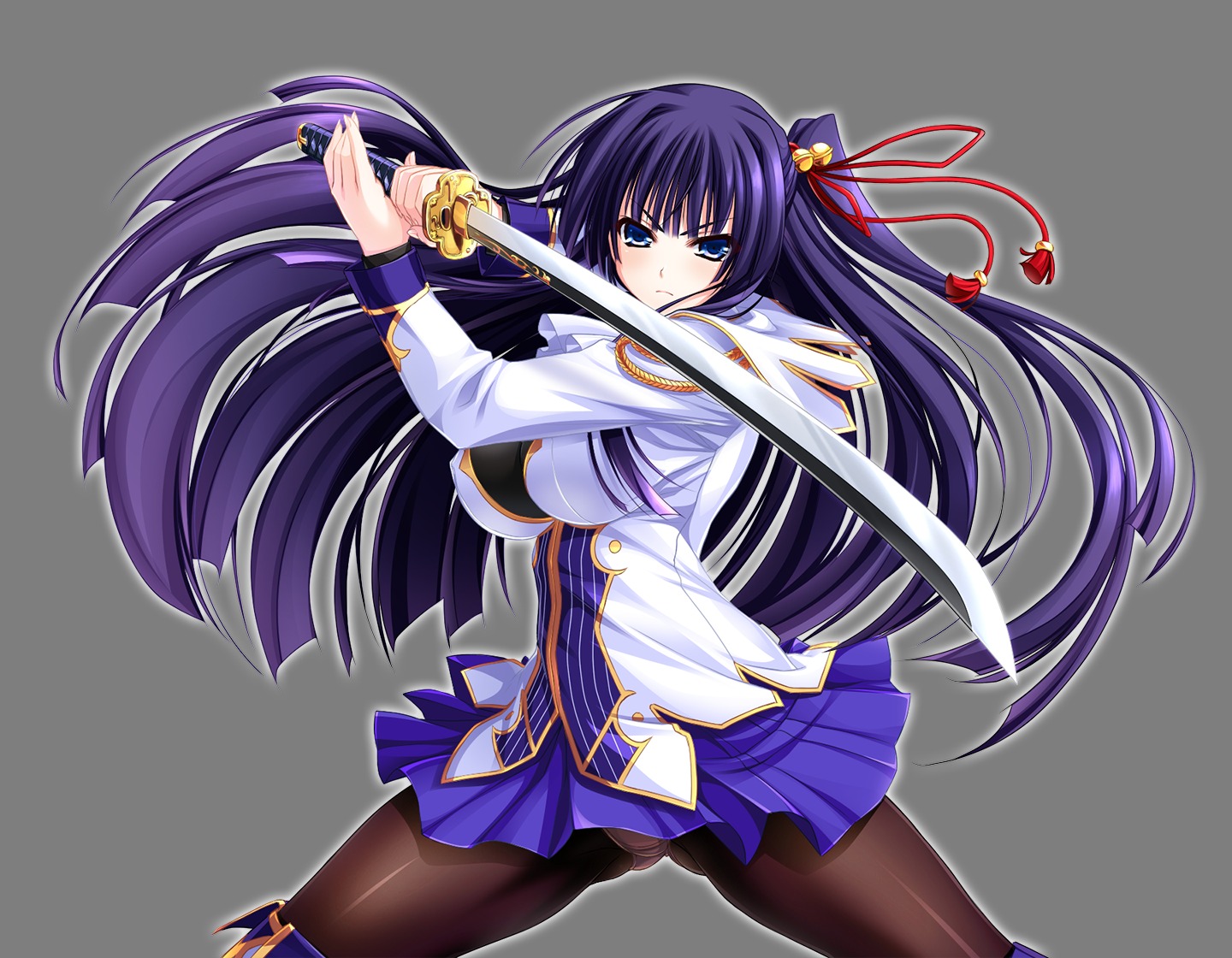 amasaka_takashi, clip_craft, pantsu, pantyhose, sword, thighhighs, toujou_amane, transparent_png