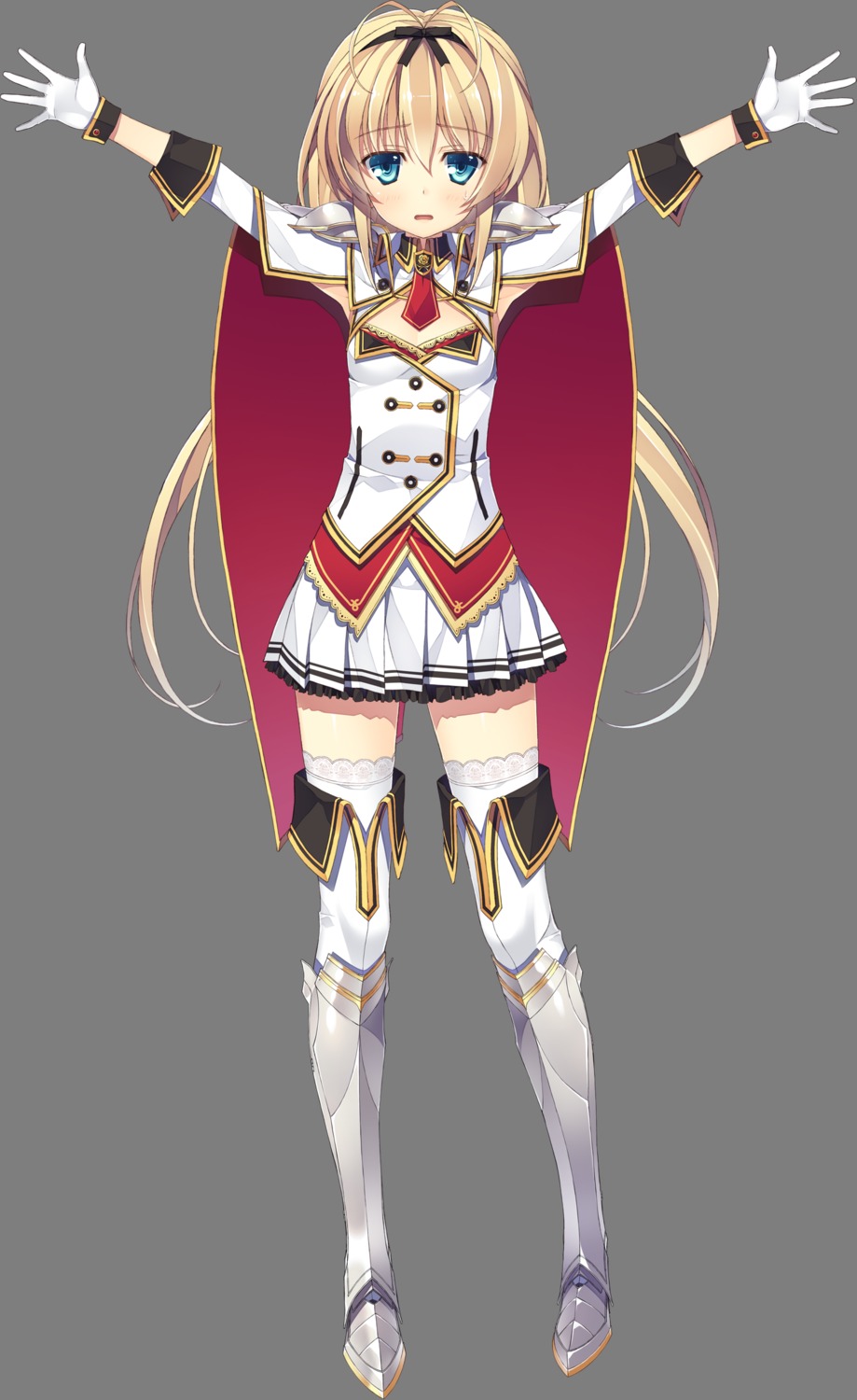 armor, effordom_soft, jyukishi_cutie_bullet, sara_tifal, thighhighs, transparent_png, uniform, yuuki_hagure