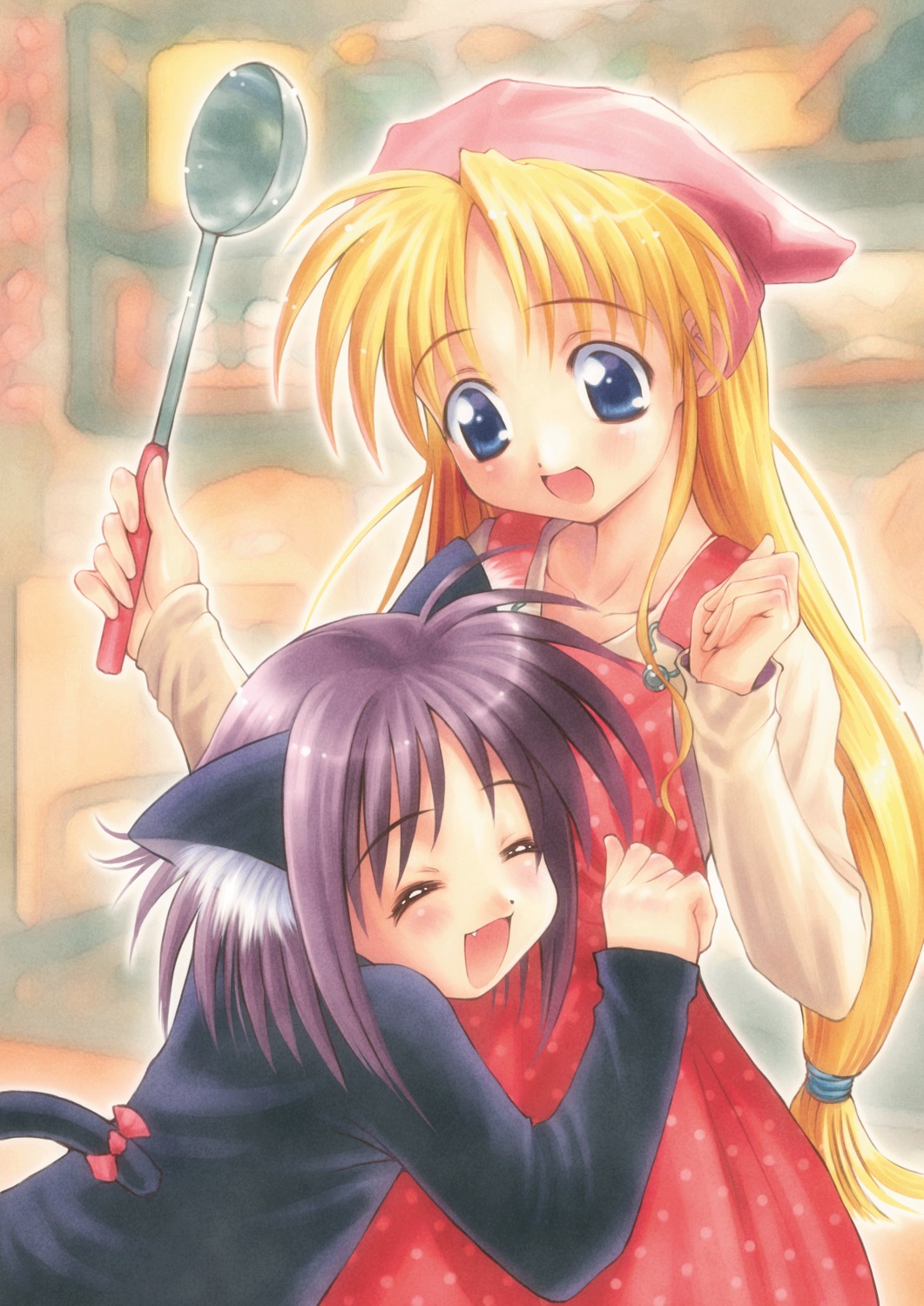 animal_ears, goto-p, jinnai_mio, nekomimi, nimura_chika, tail, triangle_heart, triangle_heart_2