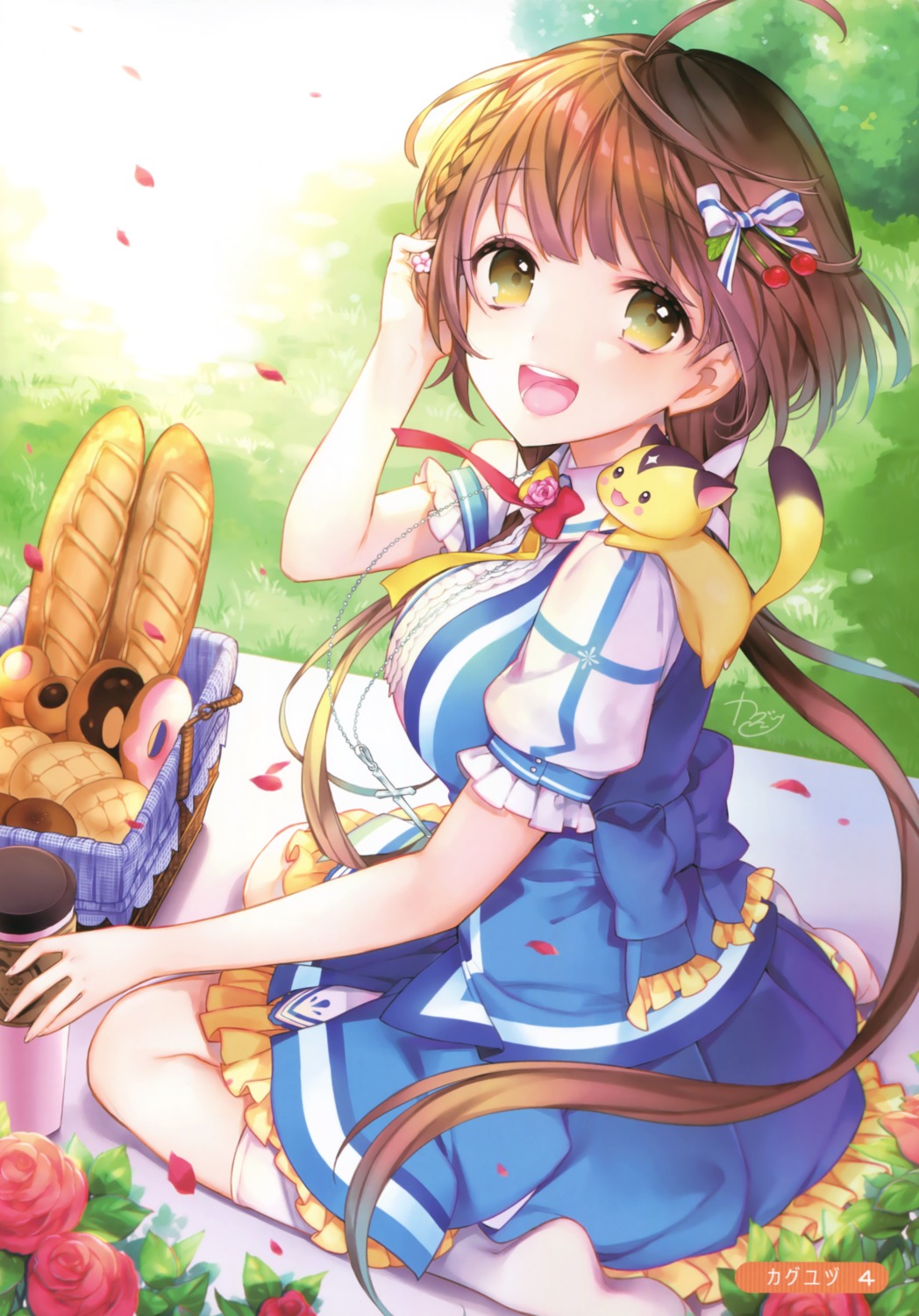 floral_flowlove, kaguyuzu, saga_planets, seifuku, tsubaki_kohane