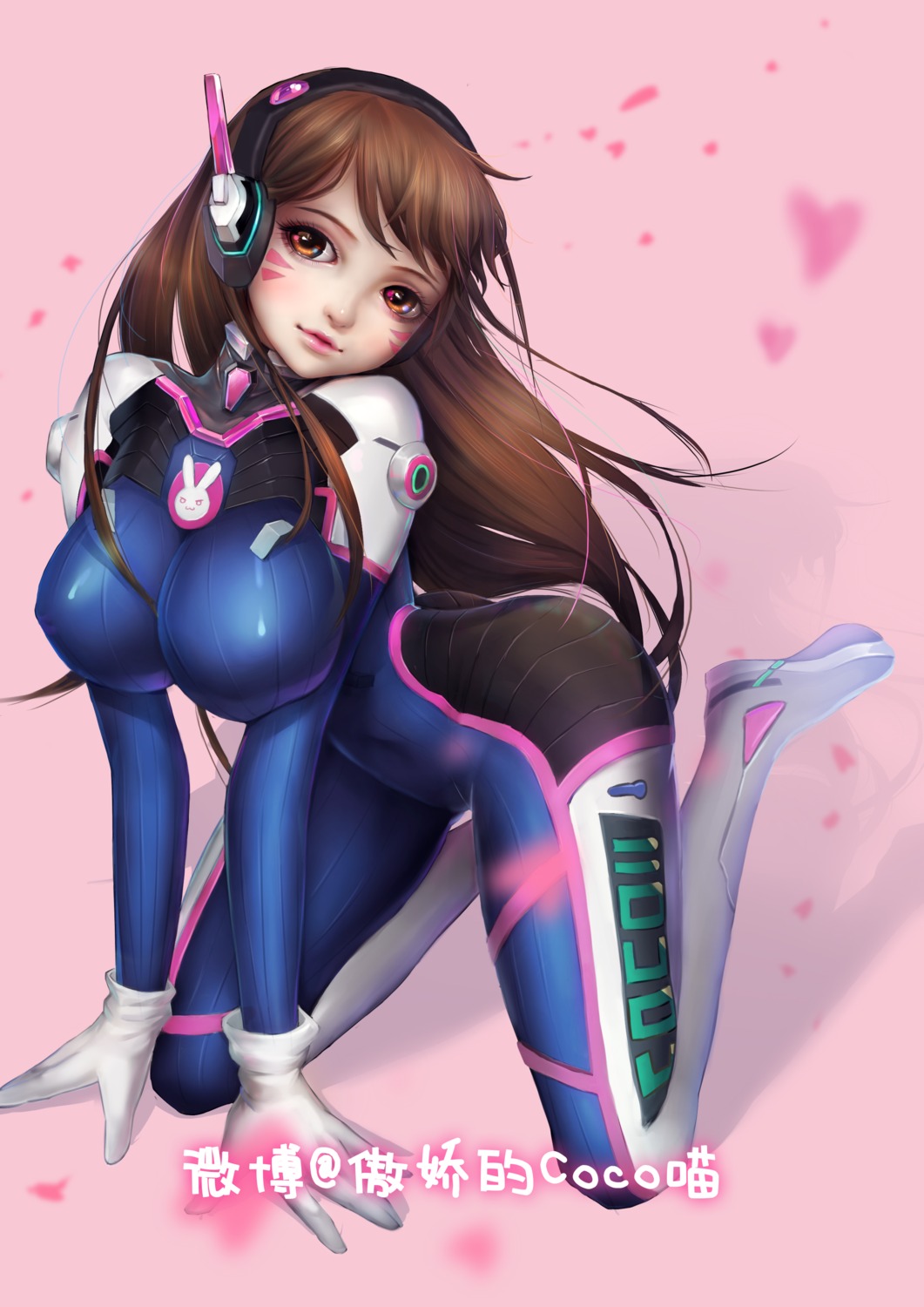 bodysuit, d.va, destincelly, headphones, overwatch