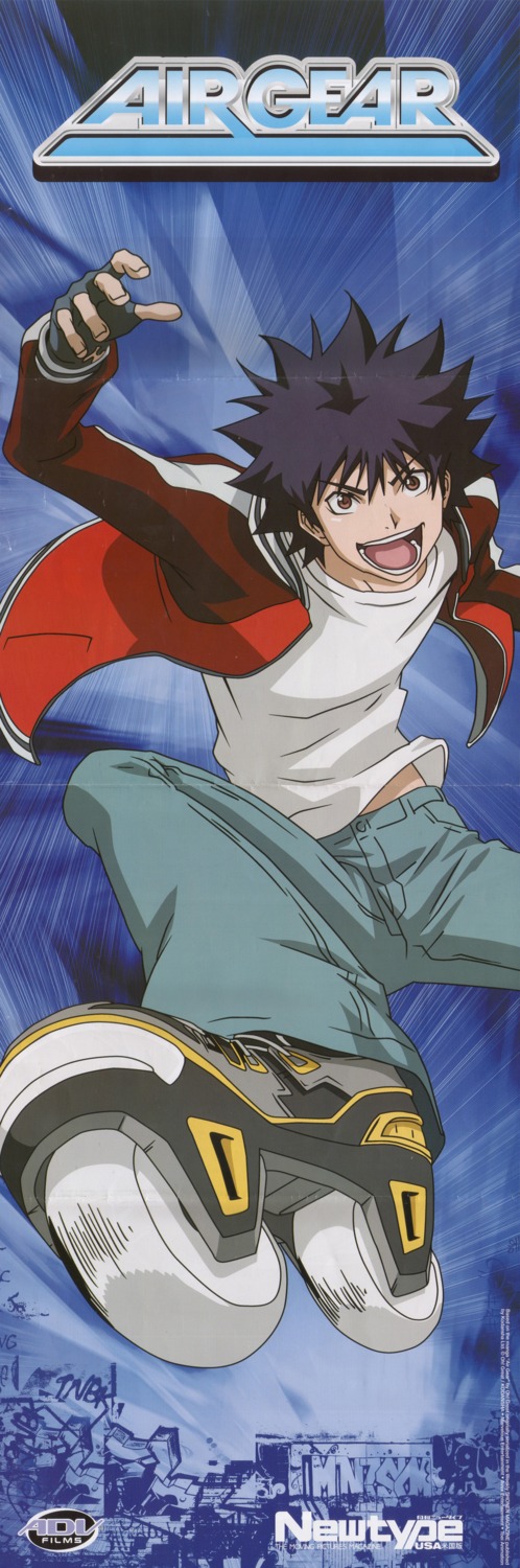 air_gear, crease, fixme, male, minami_ikki, sato_masayuki, stick_poster