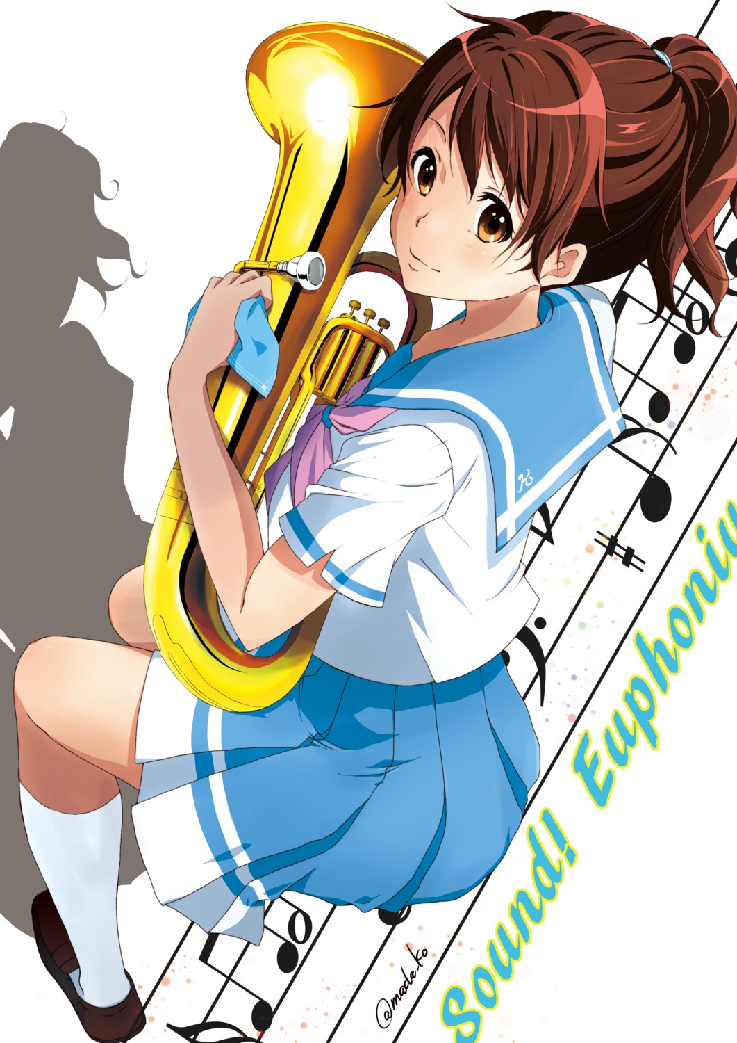 hare_(hal0331), hibike!_euphonium, oumae_kumiko, seifuku