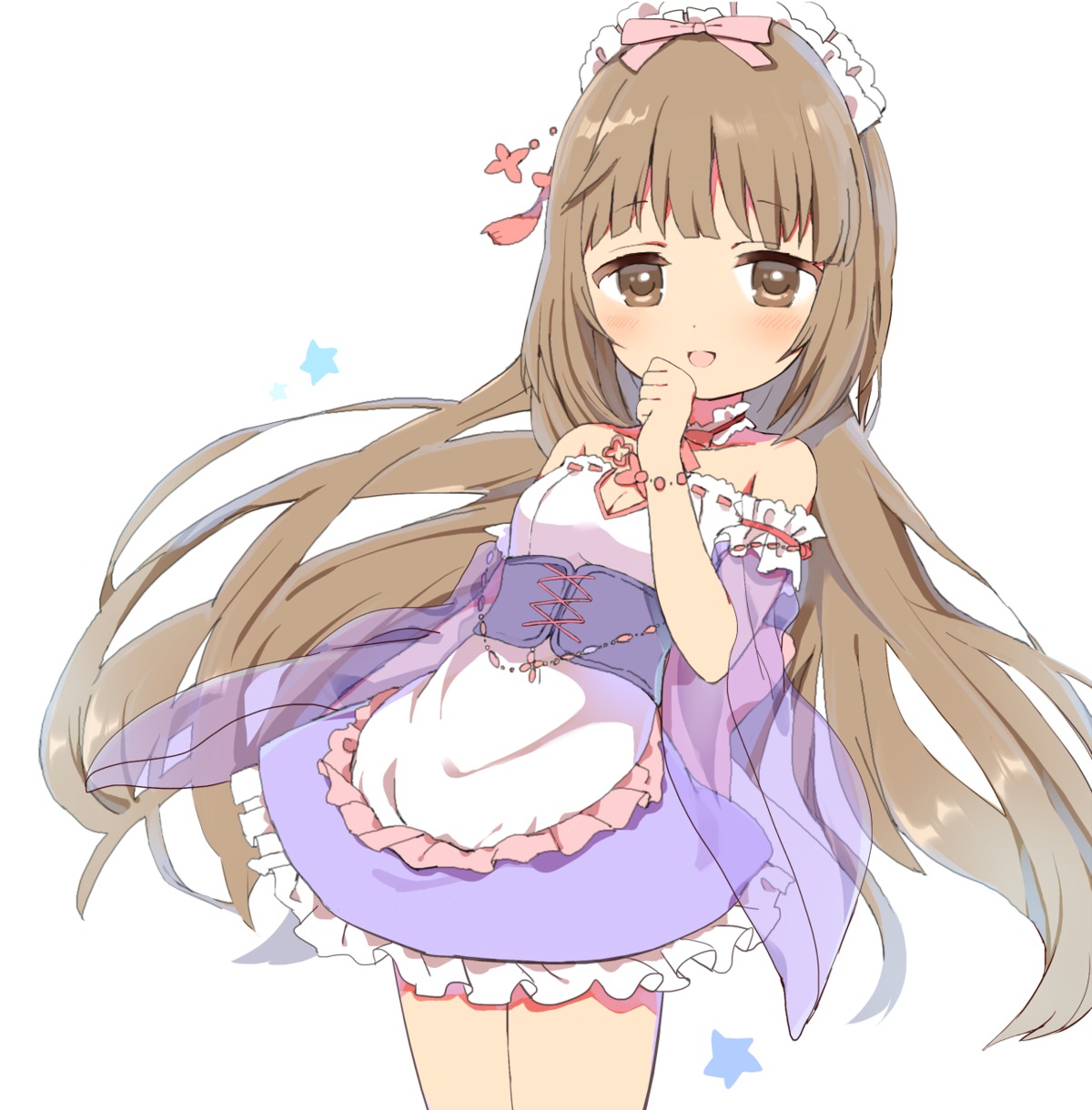 caracorn, cleavage, maid, the_idolm@ster, the_idolm@ster_cinderella_girls, yorita_yoshino