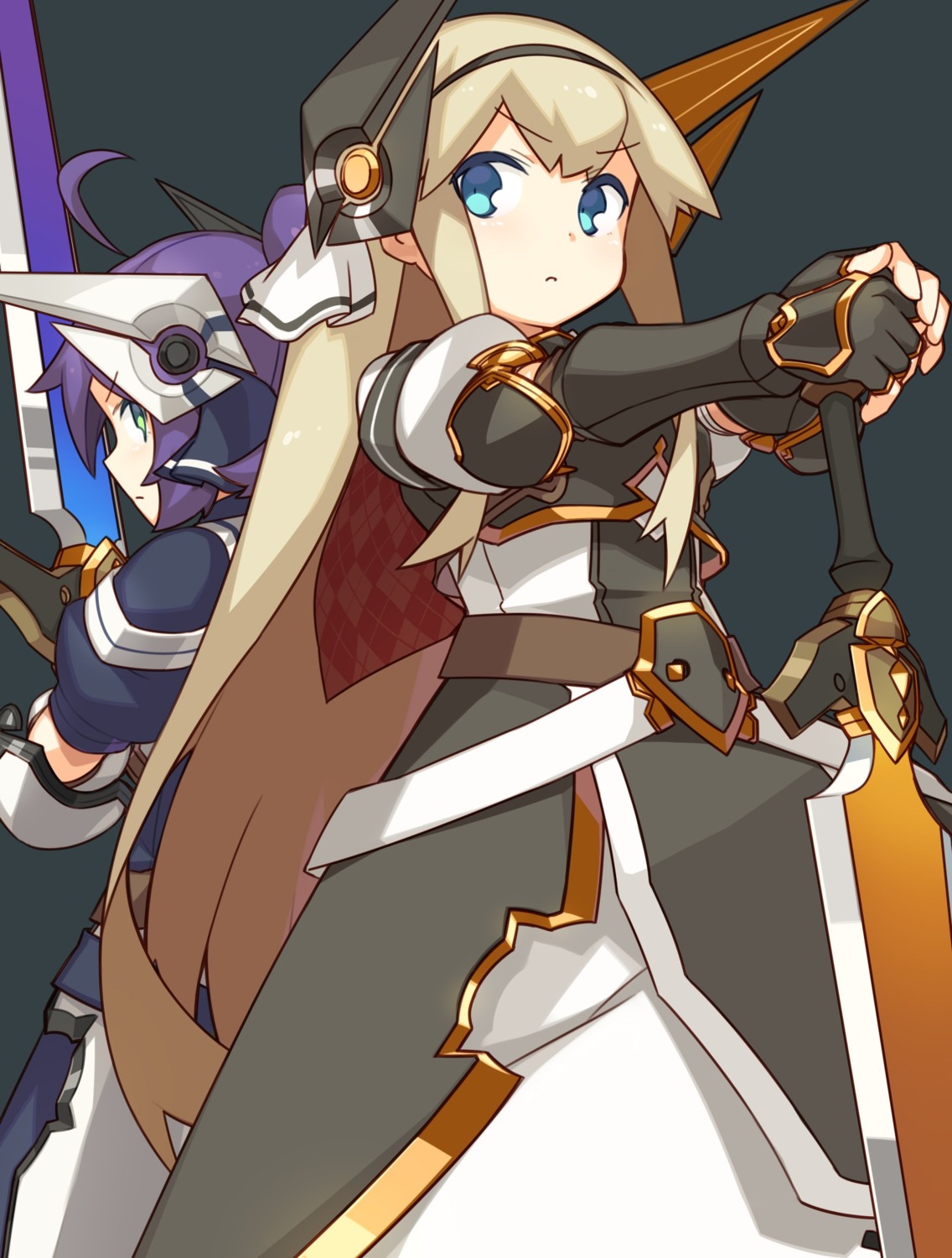 dress, sword, tekka-maki
