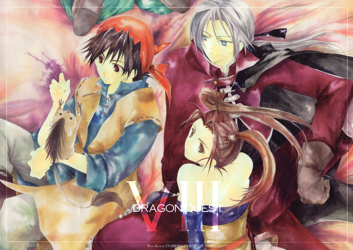 akizuki_ryou, angelo_(dragon_quest), dragon_quest, dragon_quest_viii, hero_(dragon_quest), jessica_albert