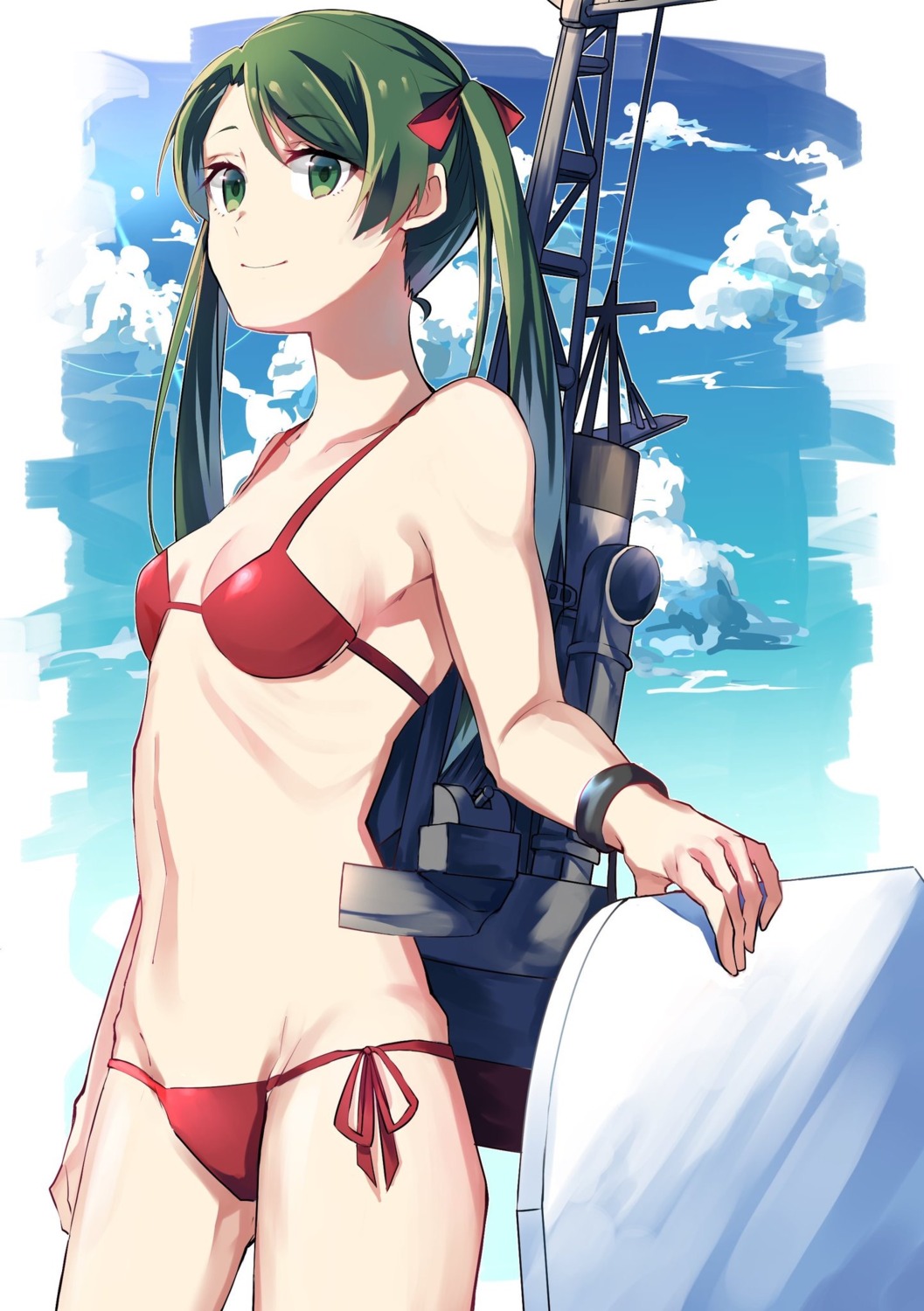 betti_(maron), bikini, cleavage, kantai_collection, mikuma_(kancolle), swimsuits