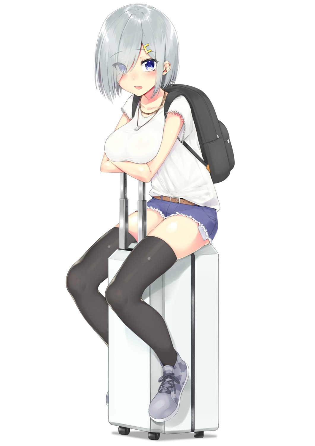 breast_hold, hamakaze_(kancolle), kantai_collection, nezumi_doshi, thighhighs