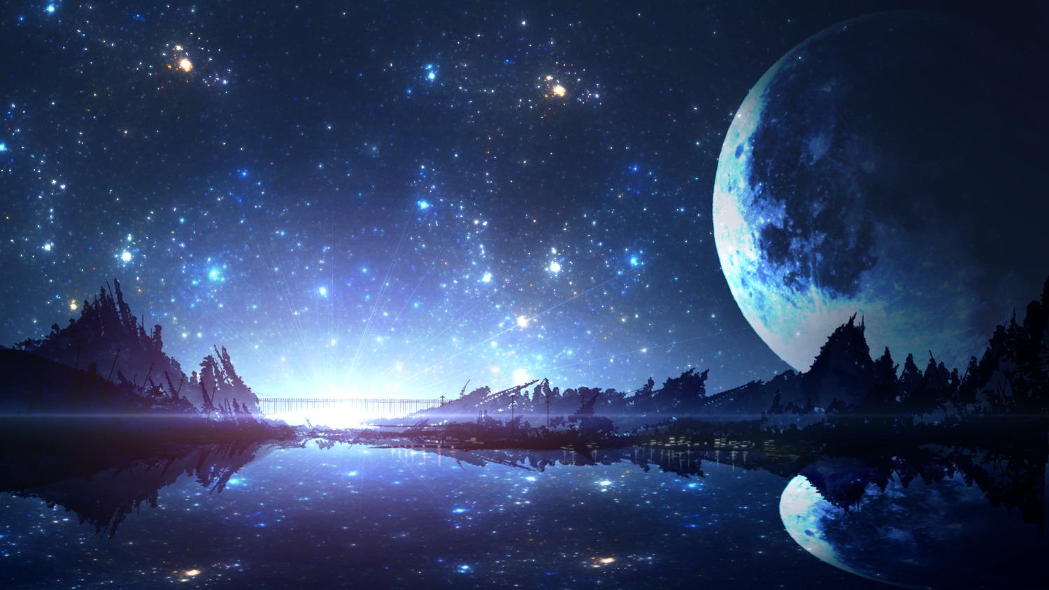 landscape, smile_(qd4nsvik), wallpaper
