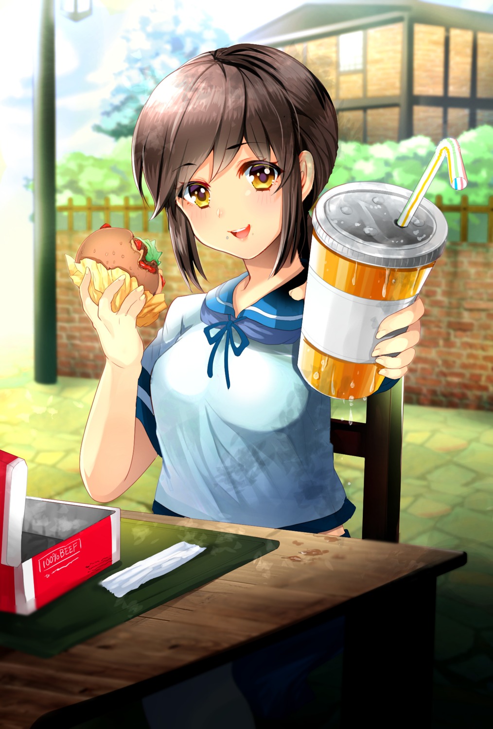 fubuki_(kancolle), kantai_collection, seifuku, uzura_(moimoi)