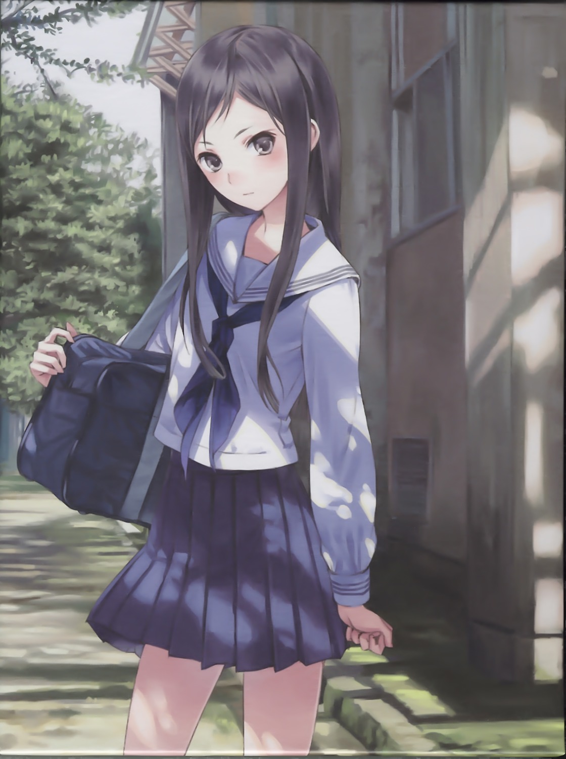 disc_cover, hanasaku_iroha, kishida_mel, seifuku, tsurugi_minko