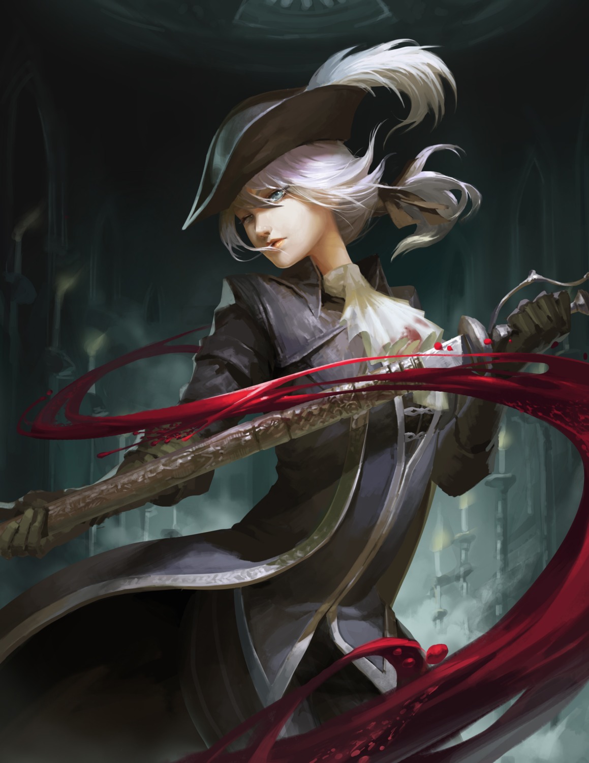 bloodborne, lady_maria_of_the_astral_clocktower, sword