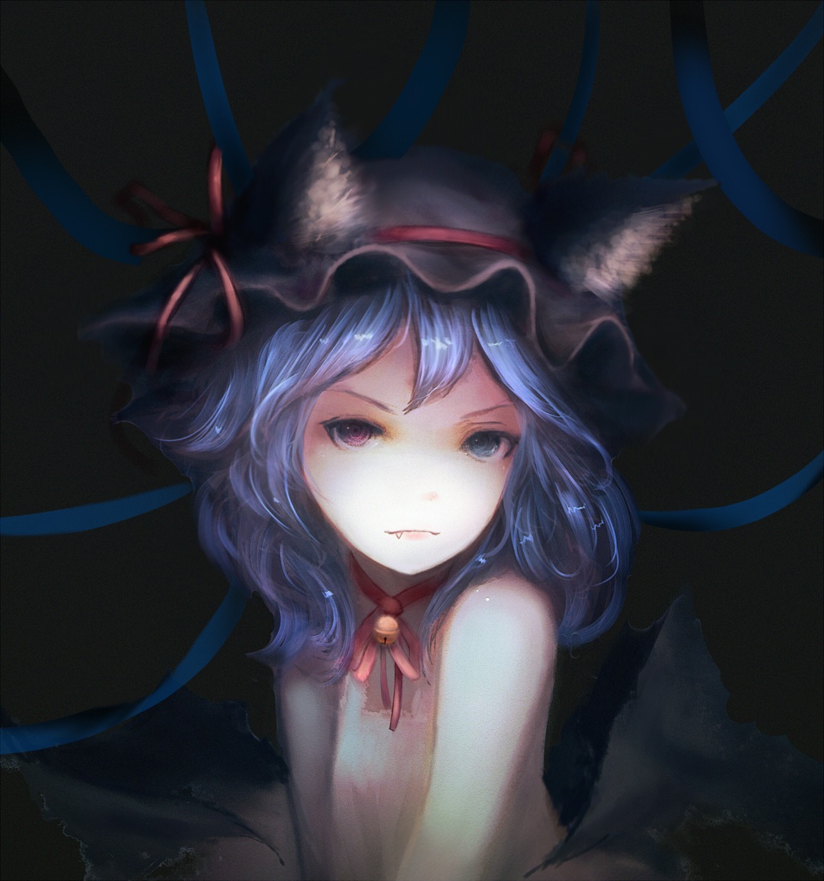animal_ears, heterochromia, nooko_(artist), remilia_scarlet, touhou, wings