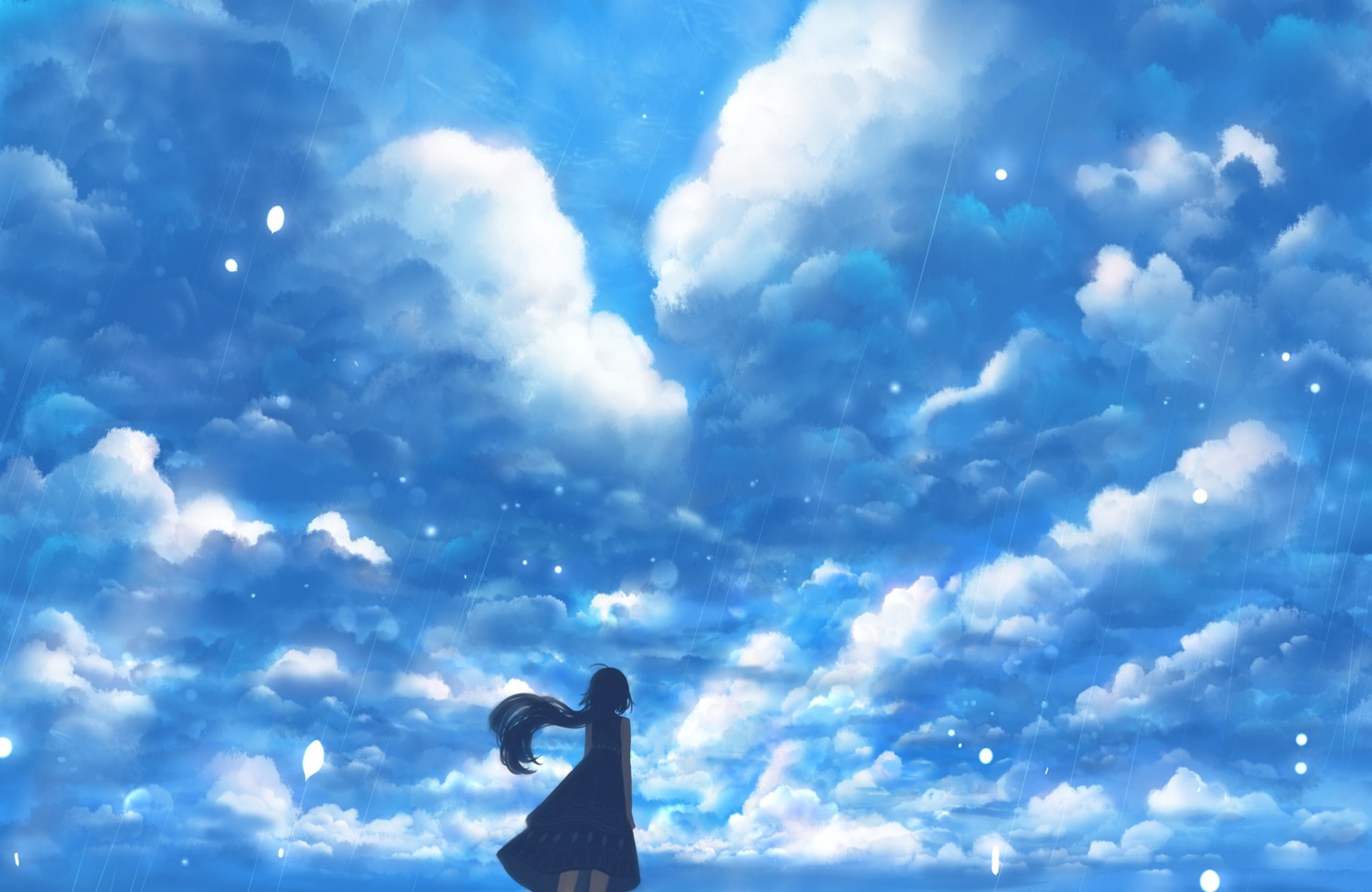 dress, landscape, sakimori