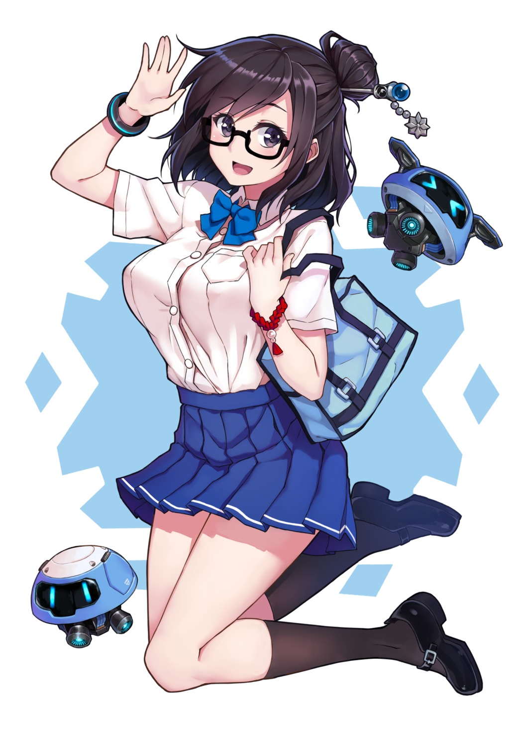 mecha, megane, mei_(overwatch), overwatch, seifuku, terras