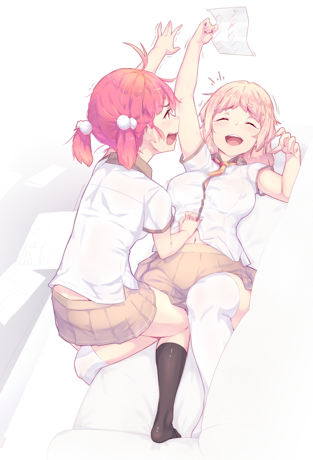 dev, seifuku, thighhighs