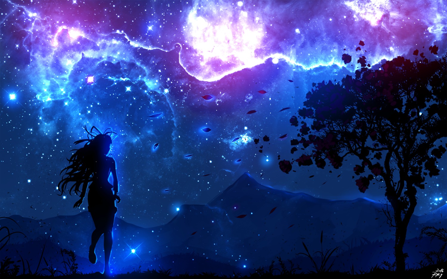 autographed, ifabulicious, landscape, ryky, silhouette