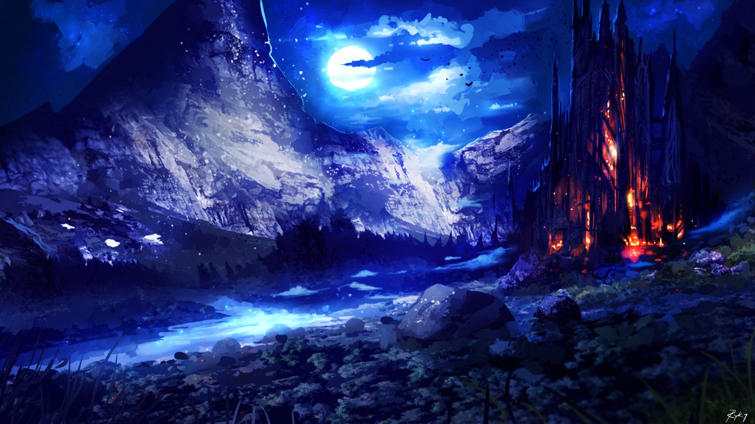 autographed, landscape, ryky