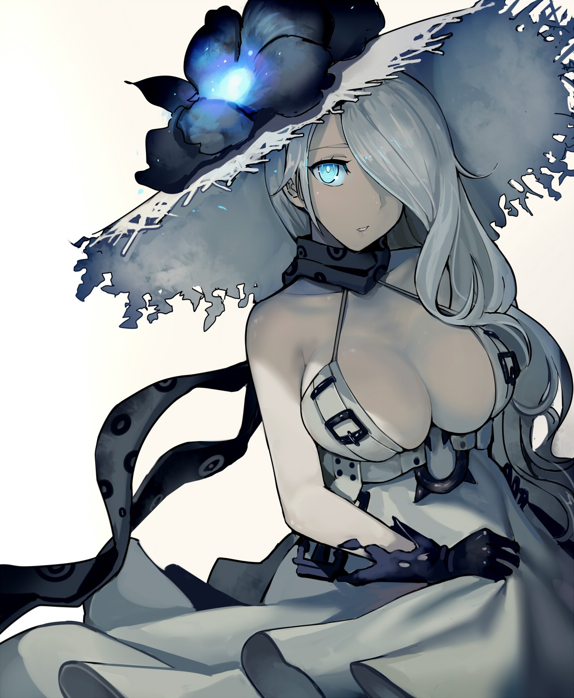 cleavage, dress, kantai_collection, seaport_summer_hime, walzrj