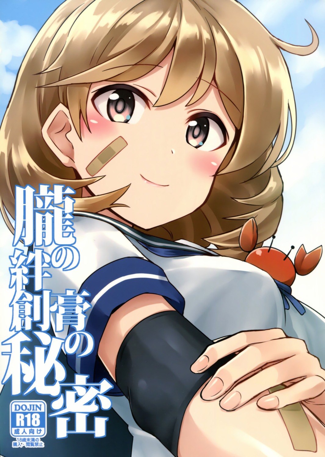 bandaid, kamelie, kantai_collection, oboro_(kancolle), seifuku