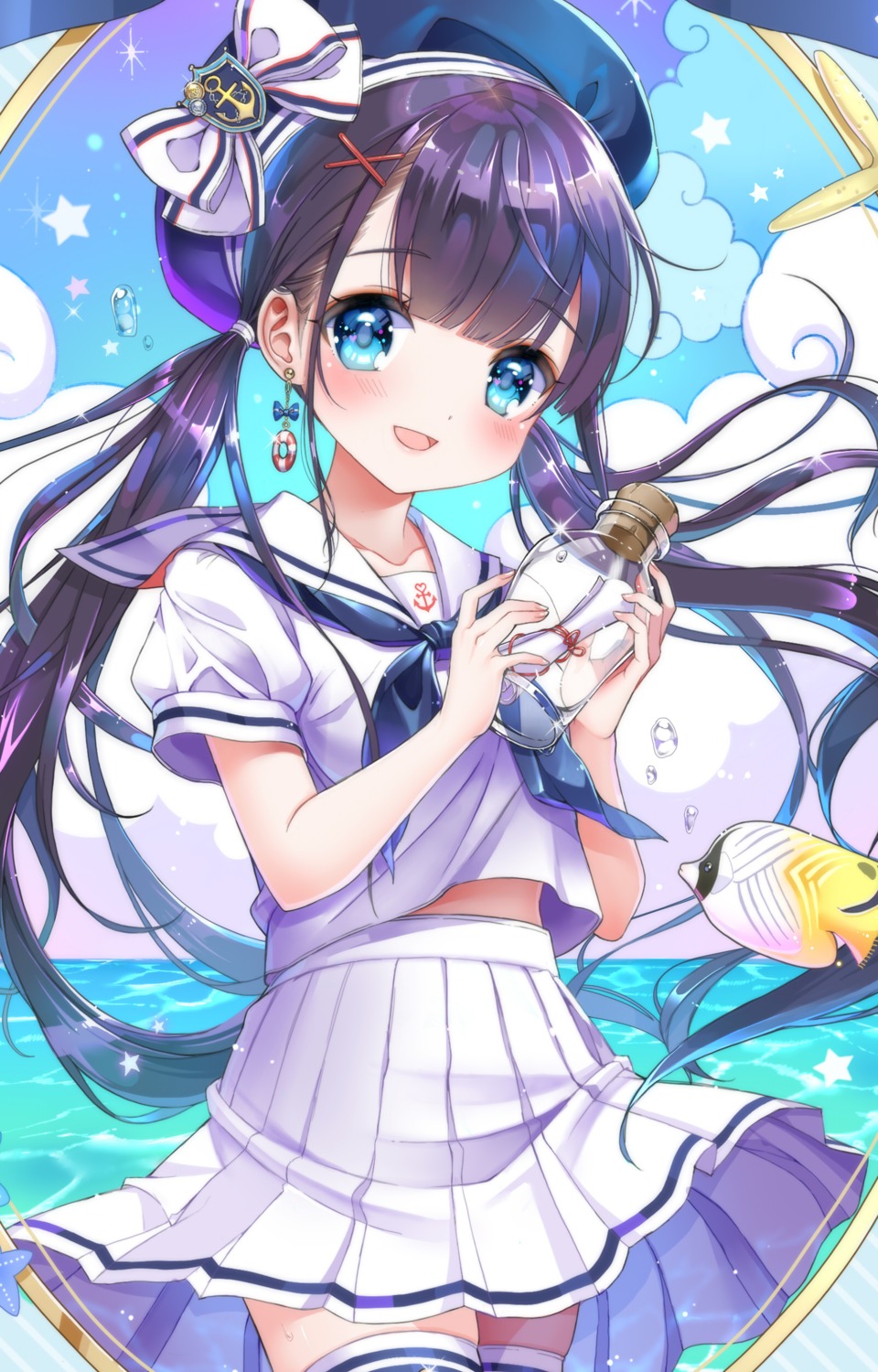 sakura_shiori, seifuku, thighhighs
