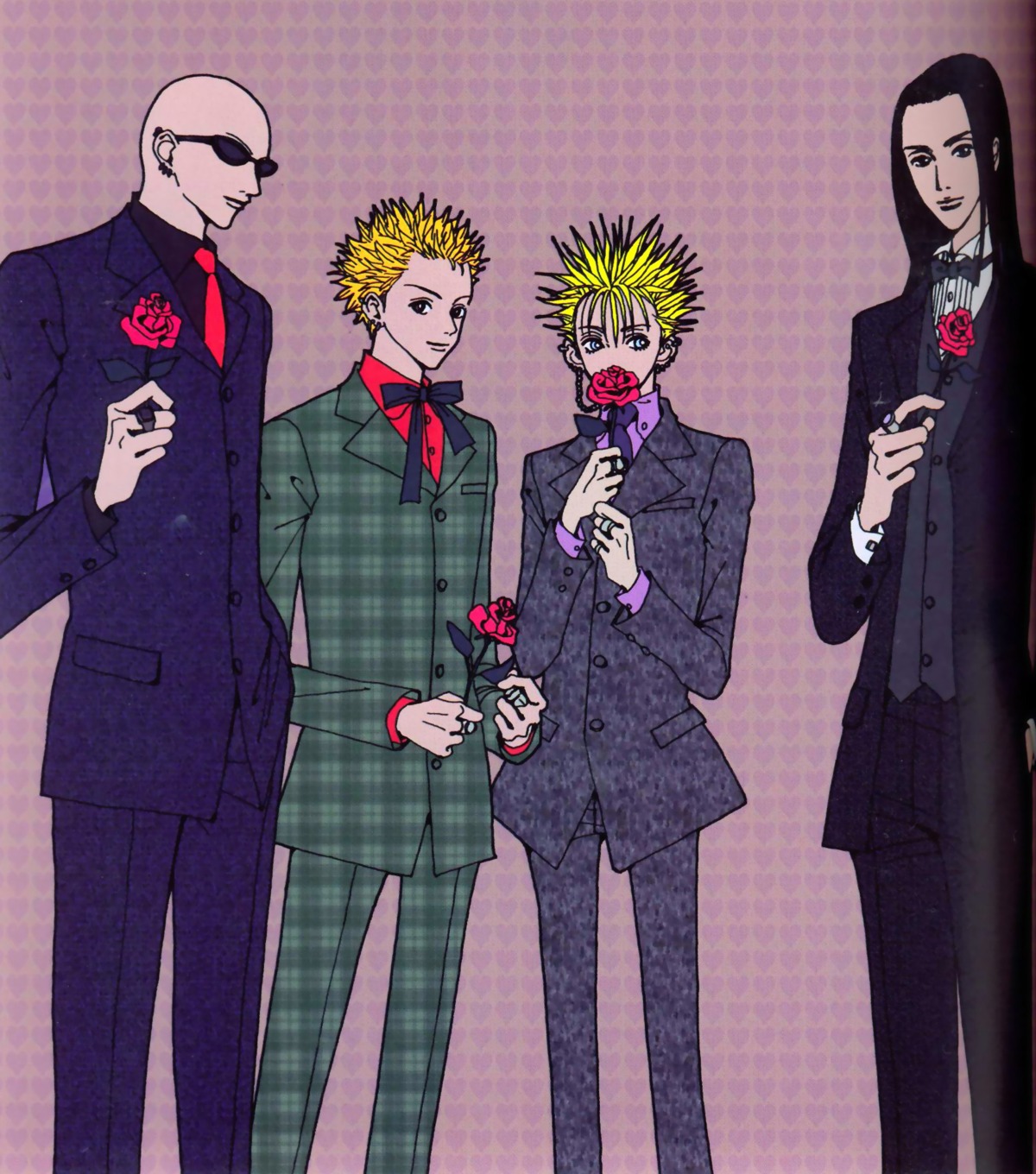 binding_discoloration, ichinose_takumi, male, nana_(series), okazaki_shinichi, takagi_yasushi, terashima_nobuo