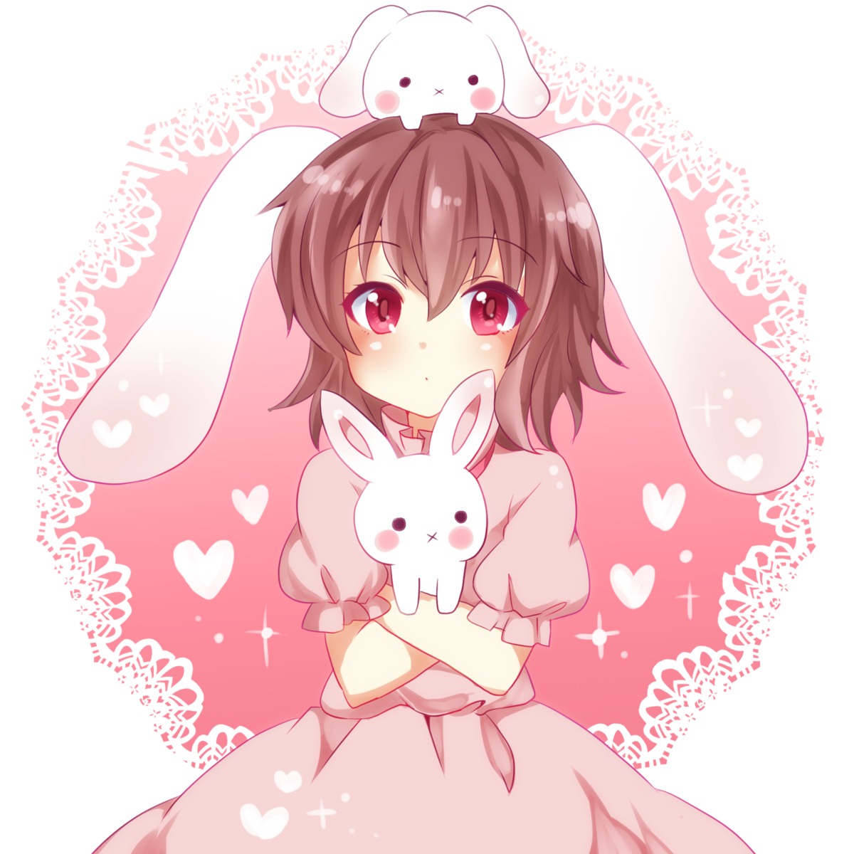 animal_ears, bunny_ears, chako_(chakoxxx), dress, inaba_tewi, touhou