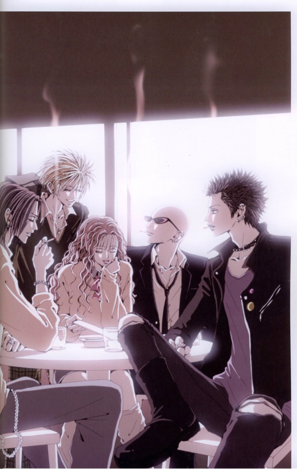 binding_discoloration, fujieda_naoki, honjo_ren, ichinose_takumi, nana_(series), serizawa_reira, takagi_yasushi