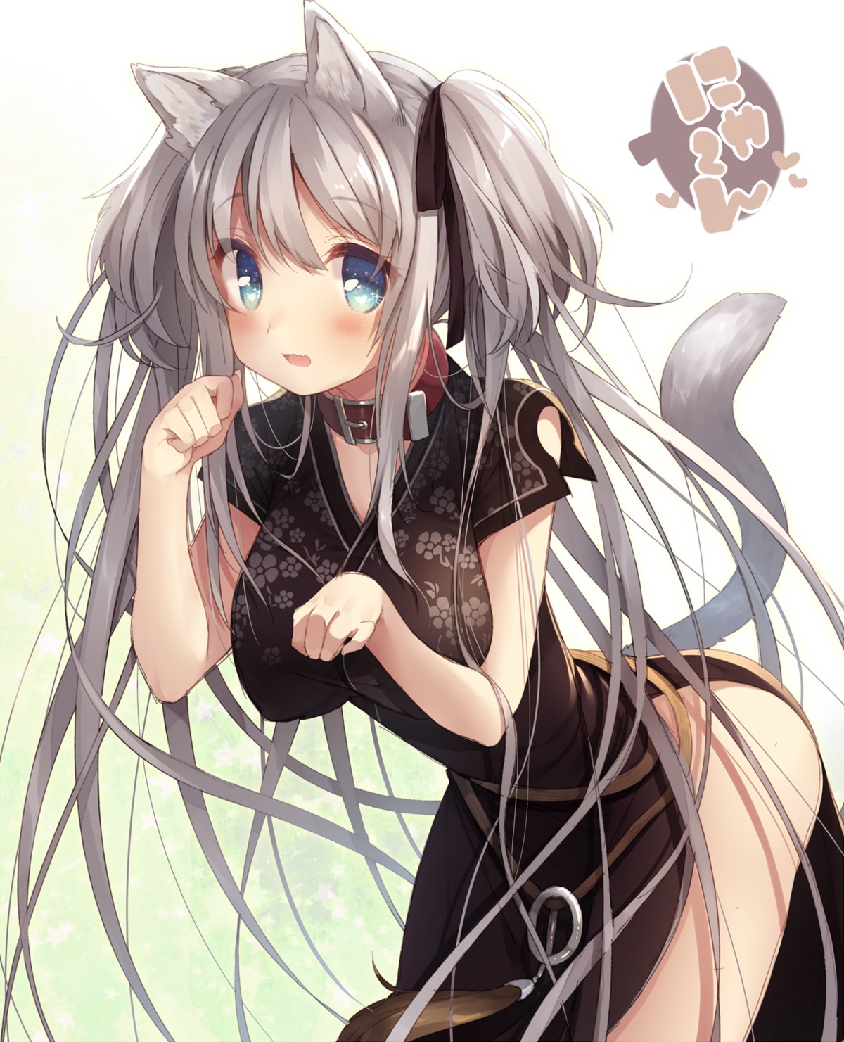 animal_ears, chinadress, mabinogi, nao, nekomimi, tail, usamata