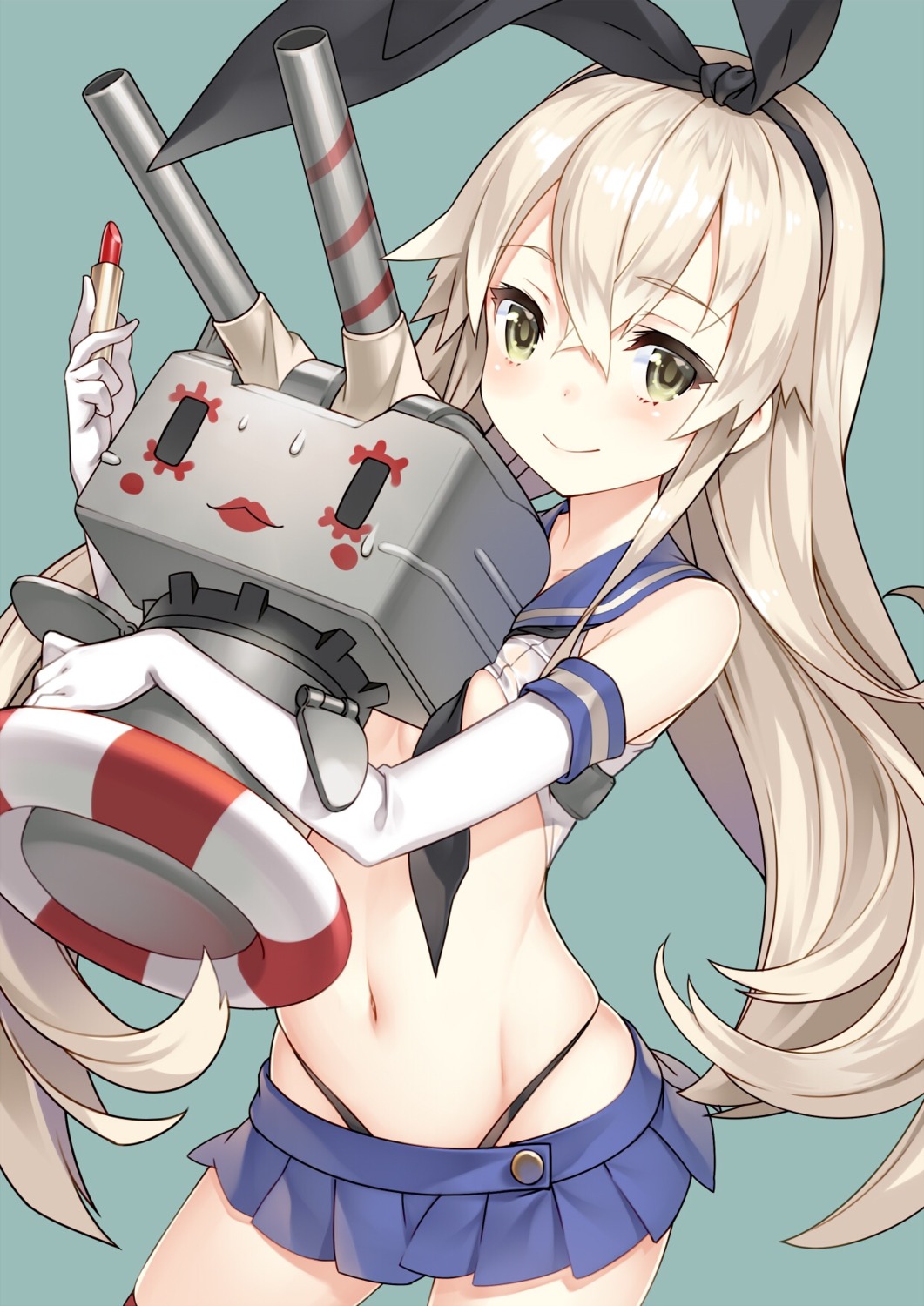 kantai_collection, lasa_(lasa1116), rensouhou-chan, shimakaze_(kancolle), thighhighs, thong