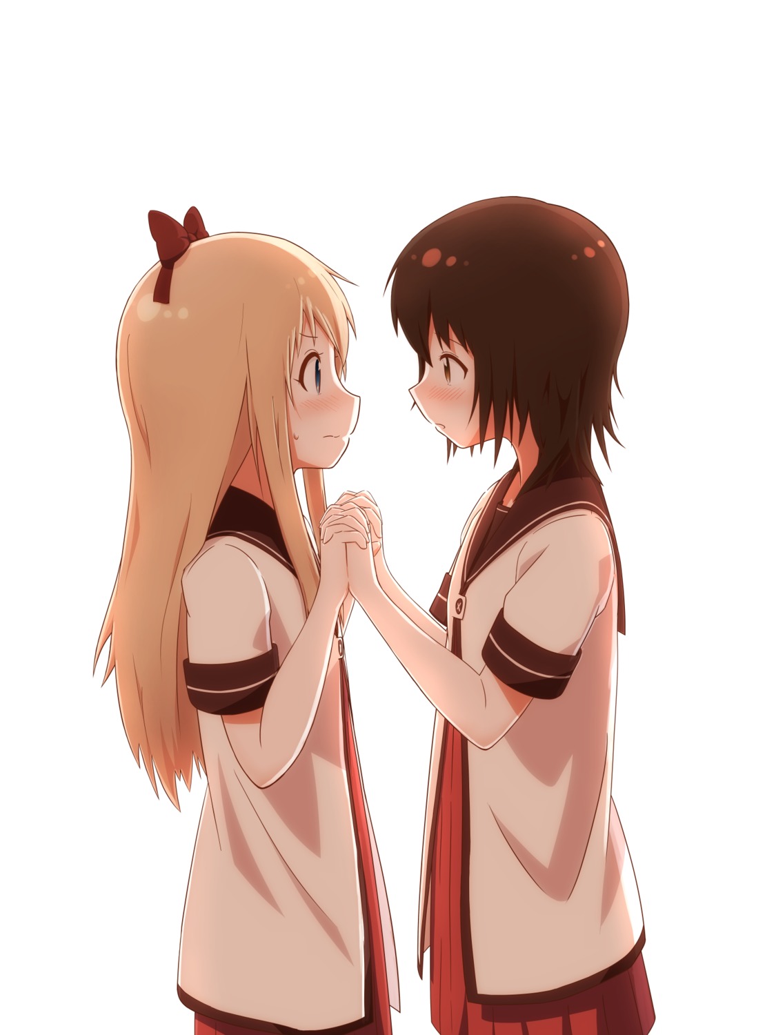 funami_yui, potoio, seifuku, toshinou_kyouko, yuri, yuru_yuri