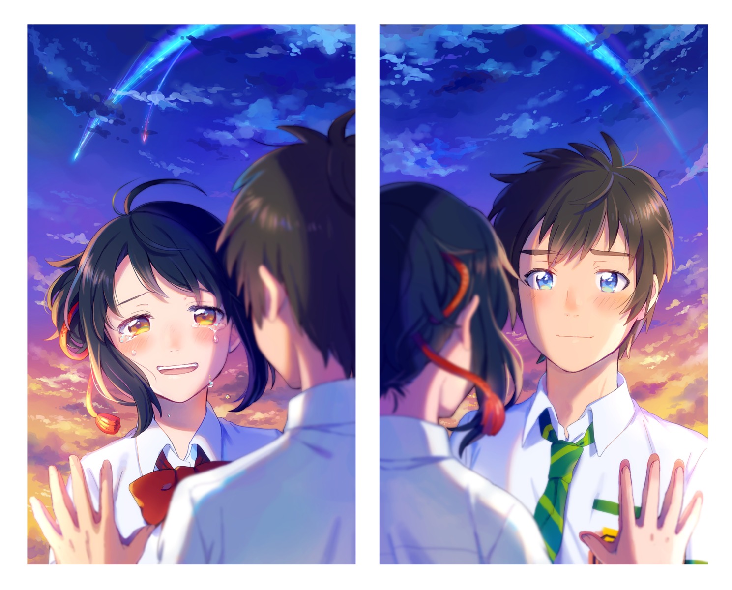 fuji_fujino, kimi_no_na_wa., miyamizu_mitsuha, seifuku, tachibana_taki